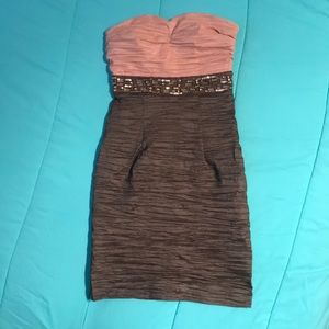 Fitted, Ruched, Strapless Dress